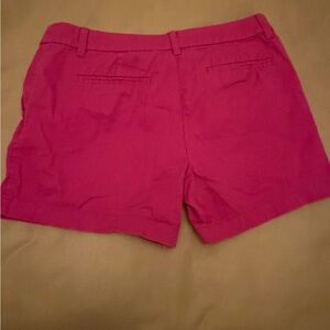 J.Crew Pink Chino Shorts Womens Size 10 Cotton Mid Rise 4 Inch Inseam Casual